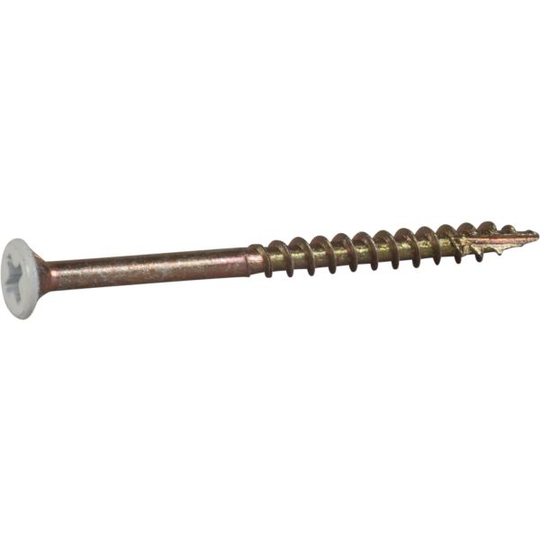 ESSVE 413550 Listskruv 3,4 mm Ø, vitlackerad, PH2 45 mm, 100-pack