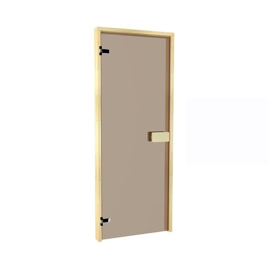 Sauna Sweden Classic bastudörr brons glas 7 x 18