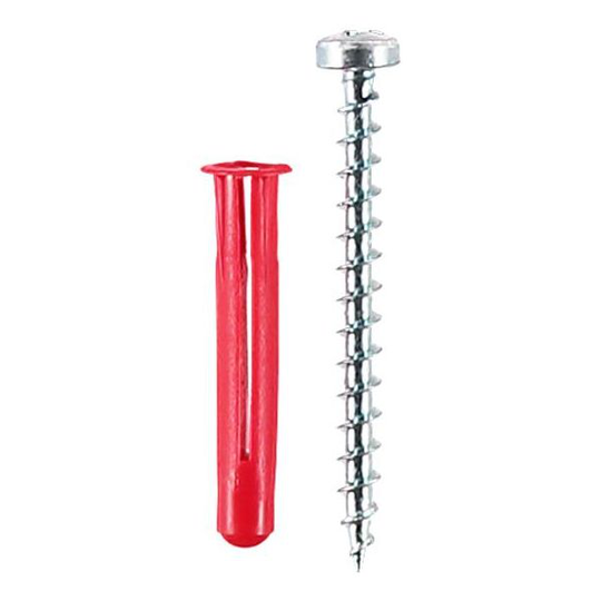 ESSVE TB Plastplugg med skruv, 6-pack 4,0x45mm