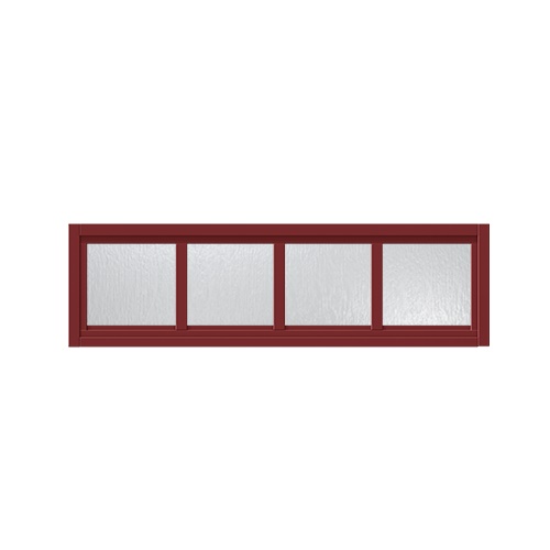 Överljus med spröjs Näs 13x3, Röd, Cotswoldglas