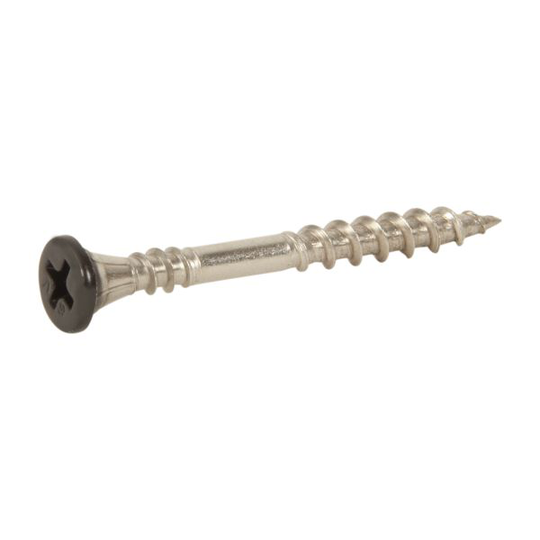 ESSVE 537617 Fasadskruv 4,2x45 mm, rostfri/syrafast A4, band. Svart, 1000-pack