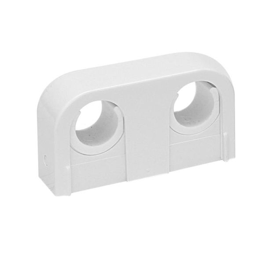 Faluplast Snap 14010 Rörklämma dubbel, 18-22 mm Vit