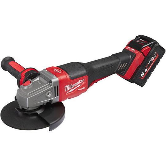 Milwaukee M18 FHSAG125XPDB-552X Vinkelslip Ø125 mm, med batteri och laddare